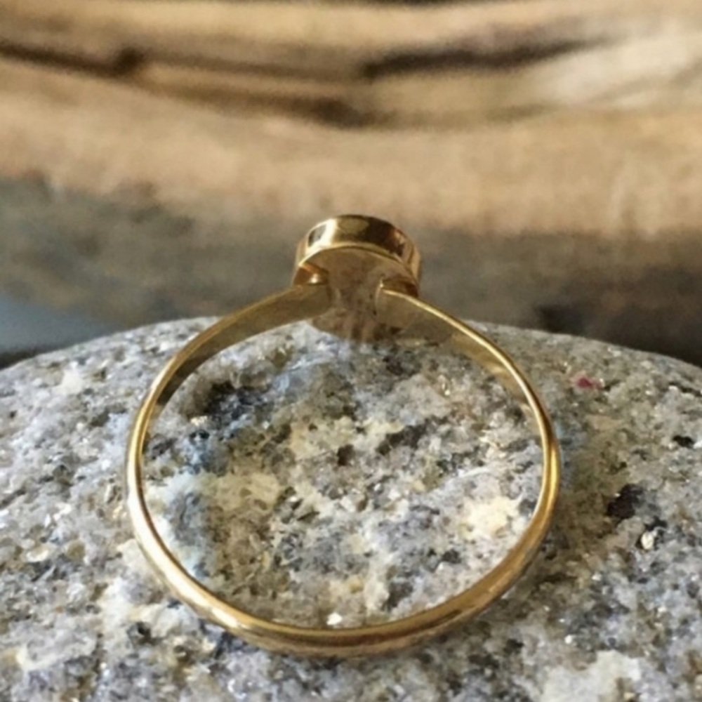 Native American 14kGold Received Ring - Picture 3 of 5